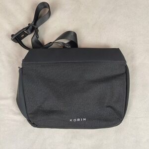 KORIN‎ HubSling X Black Crossbody Bag Travel Everyday Shoulder Messenger Handbag